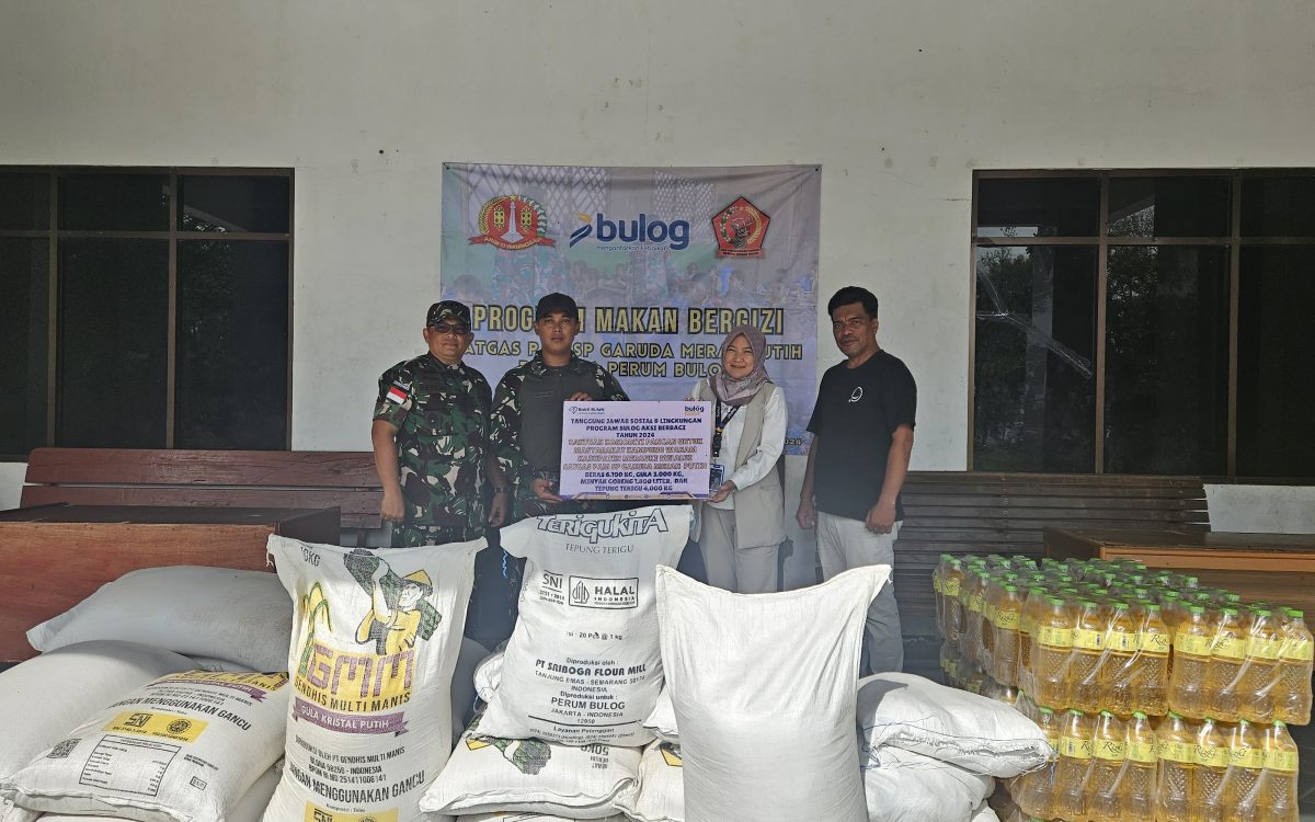 Salurkan Bantuan Untuk Program Makanan Bergizi di Kampung Wanam Merauke, BULOG Berkolaborasi dengan Satgas Pengamanan Swasembada Pangan Garuda Merah Putih